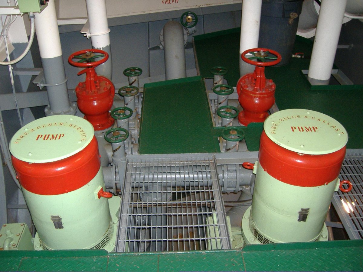 Машинное отделение танкера