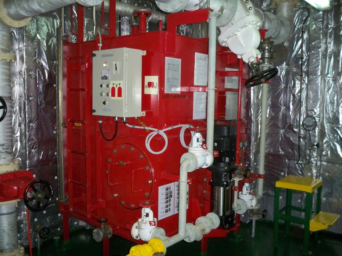 Система пожаротушения на судне