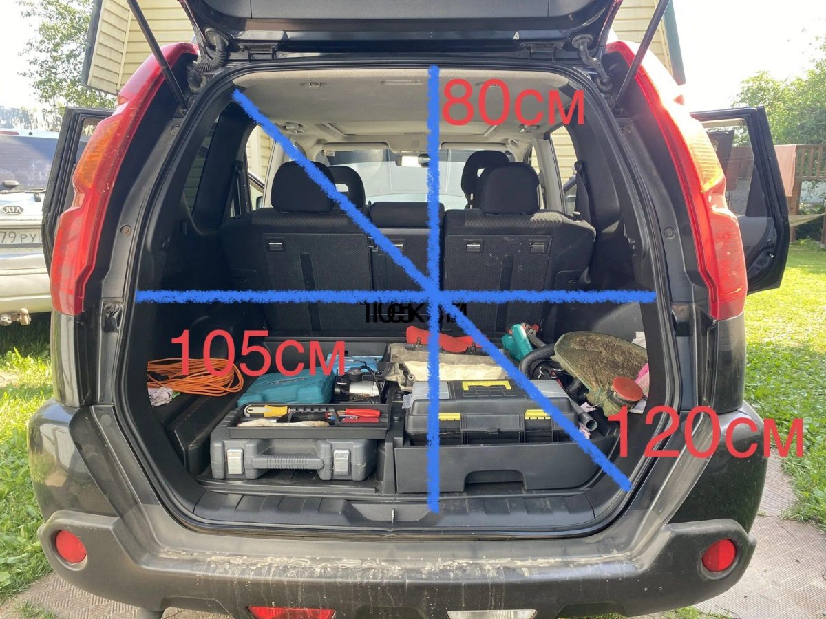 Nissan x-Trail проем багажника