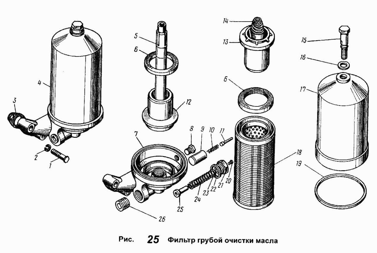 Фильтр грубой очистки масла ЯМЗ 238