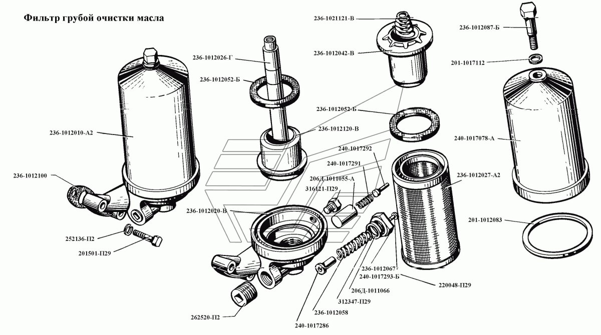 Масляный фильтр тонкой очистки ЯМЗ 238