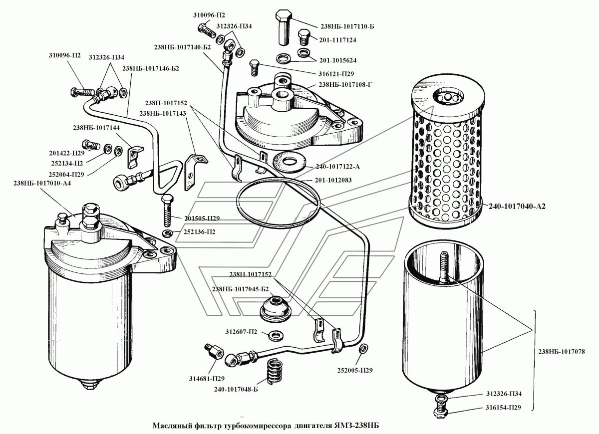 Фильтр топливный МАЗ ЯМЗ 238