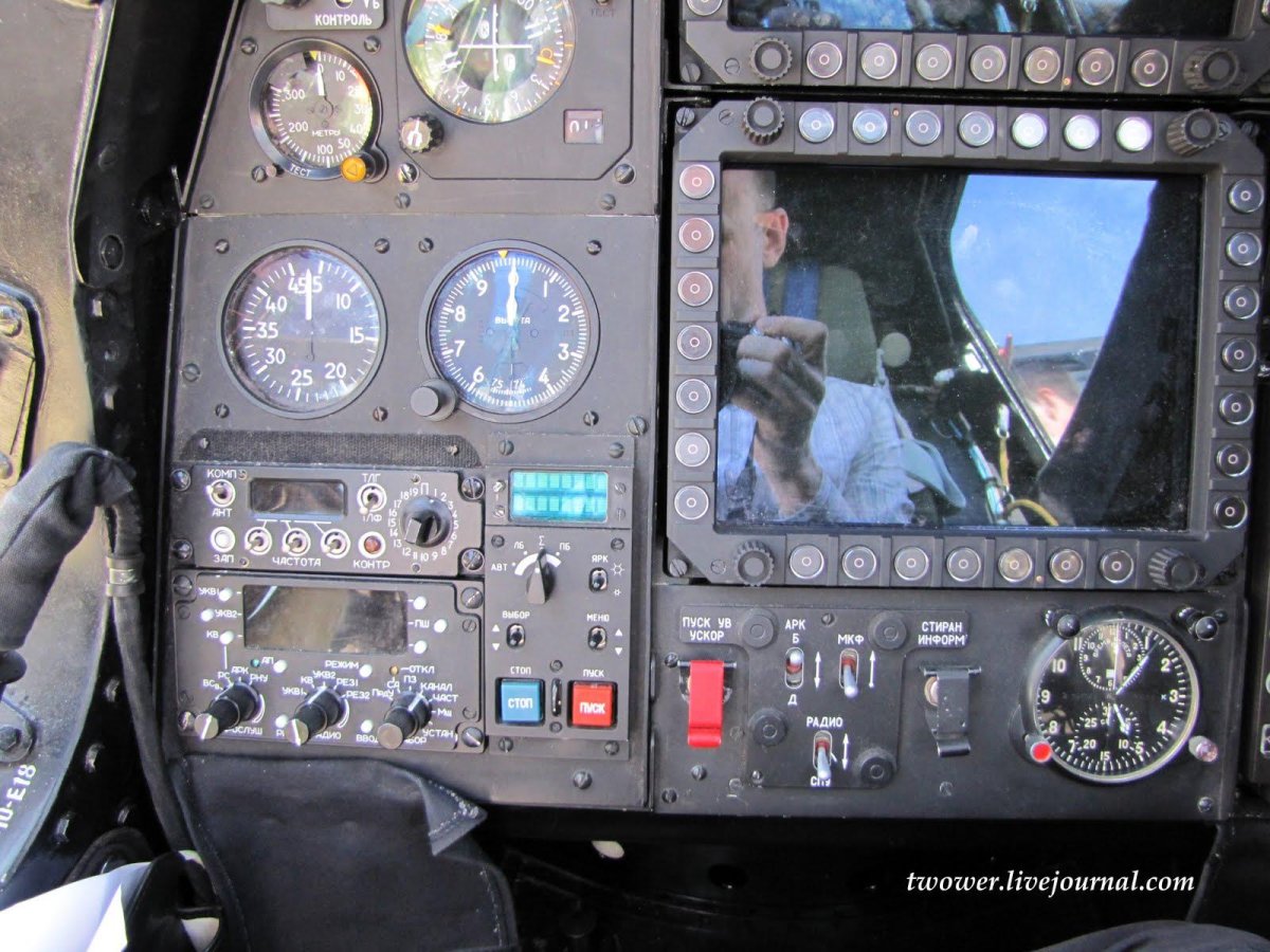 Ми-28 кабина мониторы МФИ