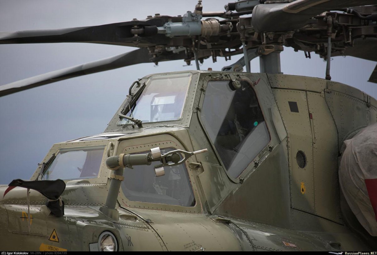 Ми-28 вертолёт кабина
