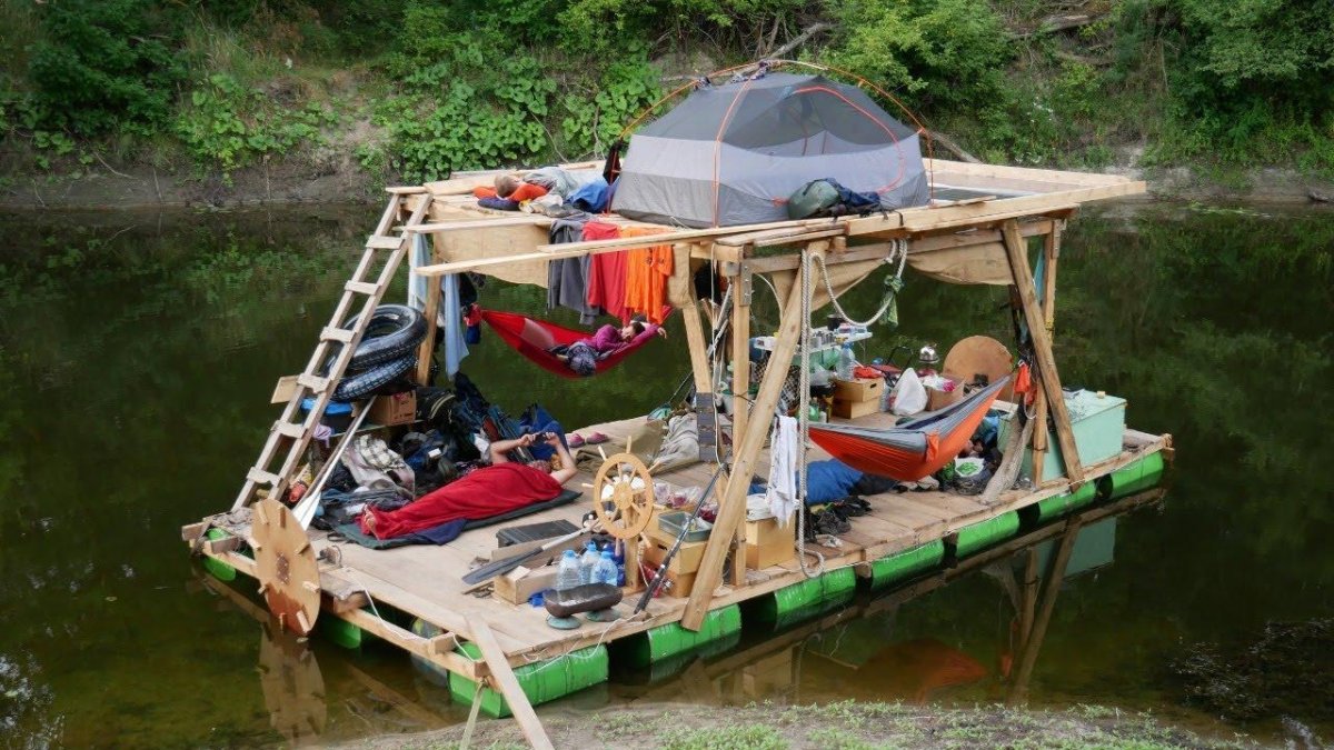 Сплав на плоту по реке Дон