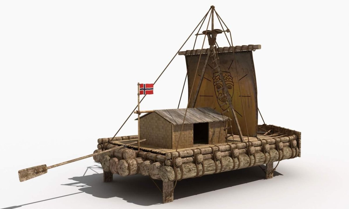 Кон Тики модель плота