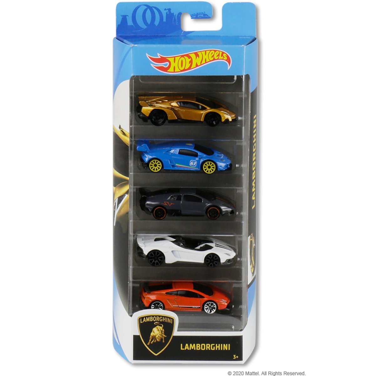 Хот Вилс набор 5 машинок Ламборджини