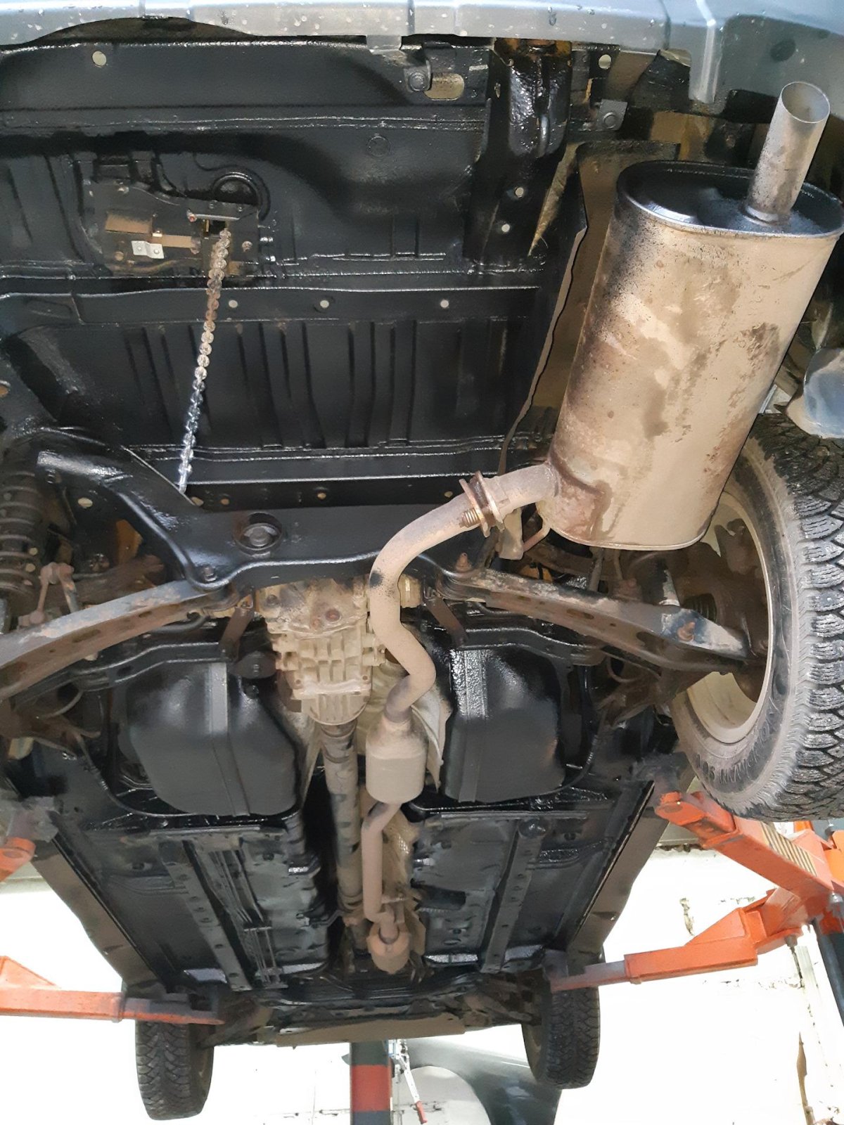 Днище снизу Mitsubishi Outlander 3