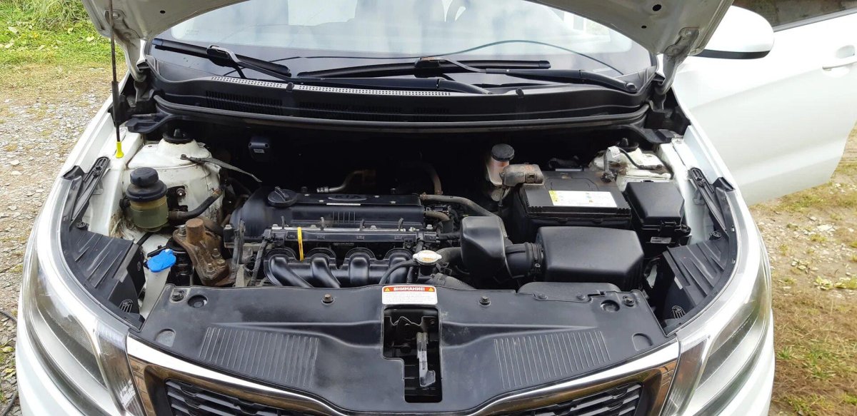 Подкапотка Киа Рио 4