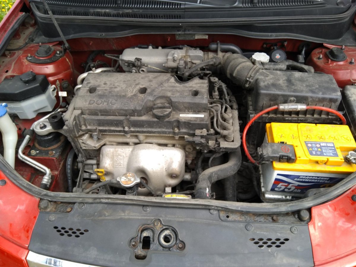 Подкапотка Киа Рио 2