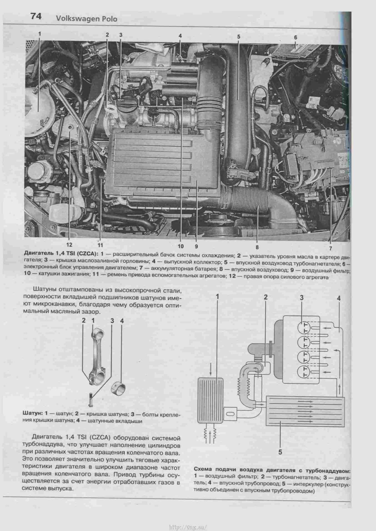 Схема ДВС Фольксваген поло 1.6