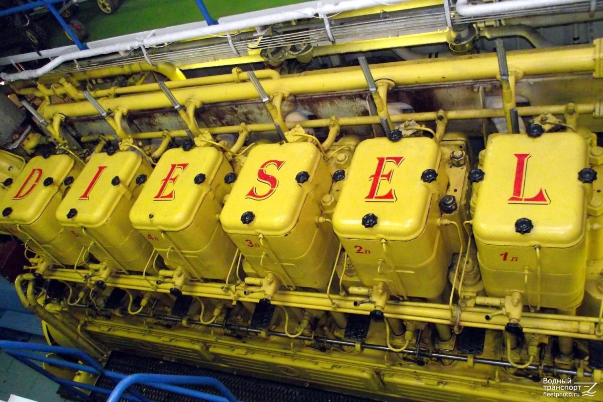 Супертанкер машинное отделение