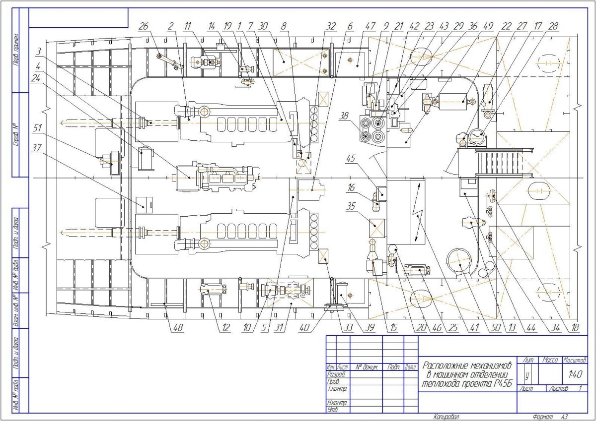 Машинное отделение 301 проекта