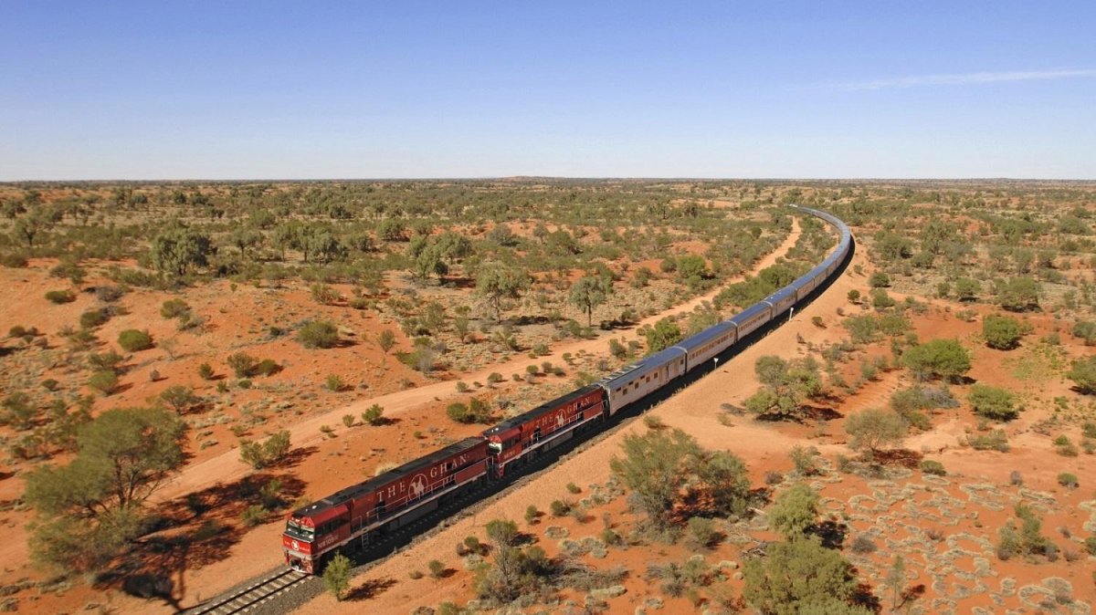 Железная дорога в пустыне Каракум