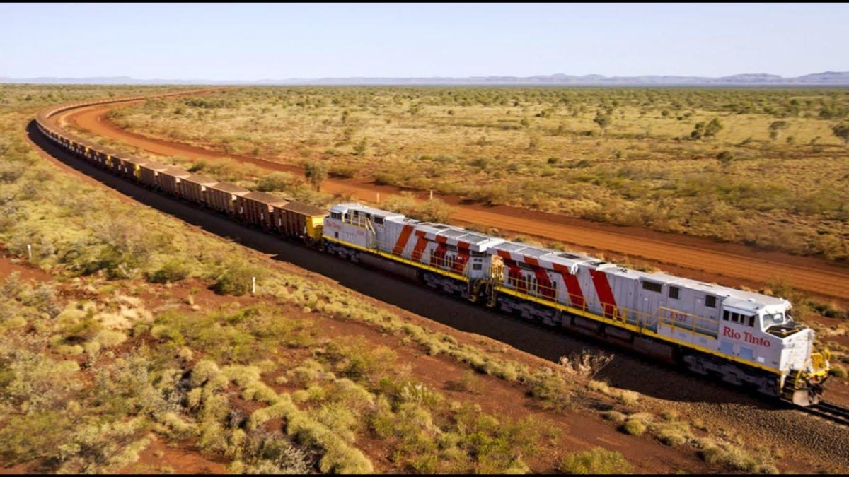 Самый длинный поезд в мире 682 вагона