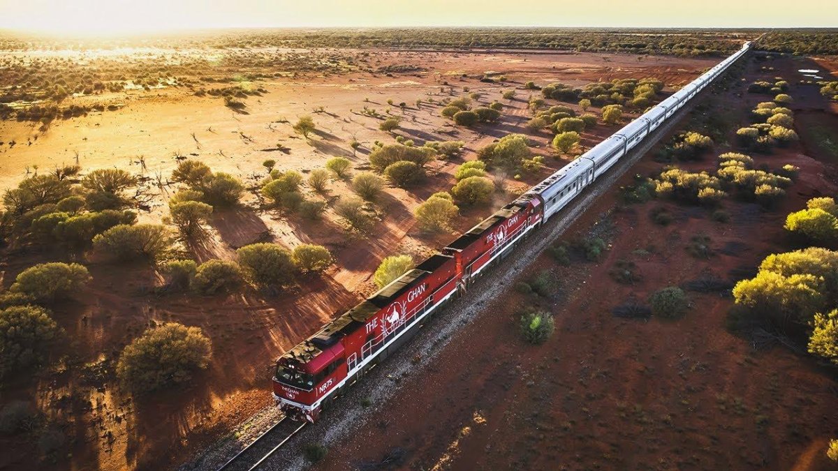 Поезд the Ghan Аделаида-Дарвин