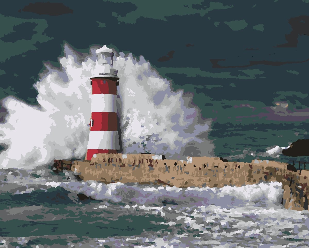 Корнуолл Великобритания шторм