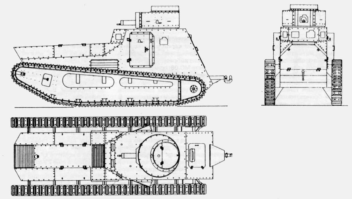 Танк MK Whippet чертежи