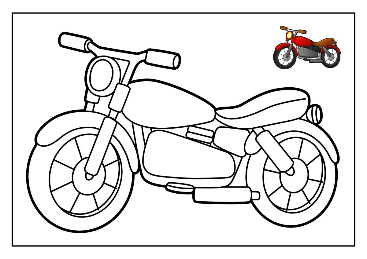 Раскраска. Мотоциклы