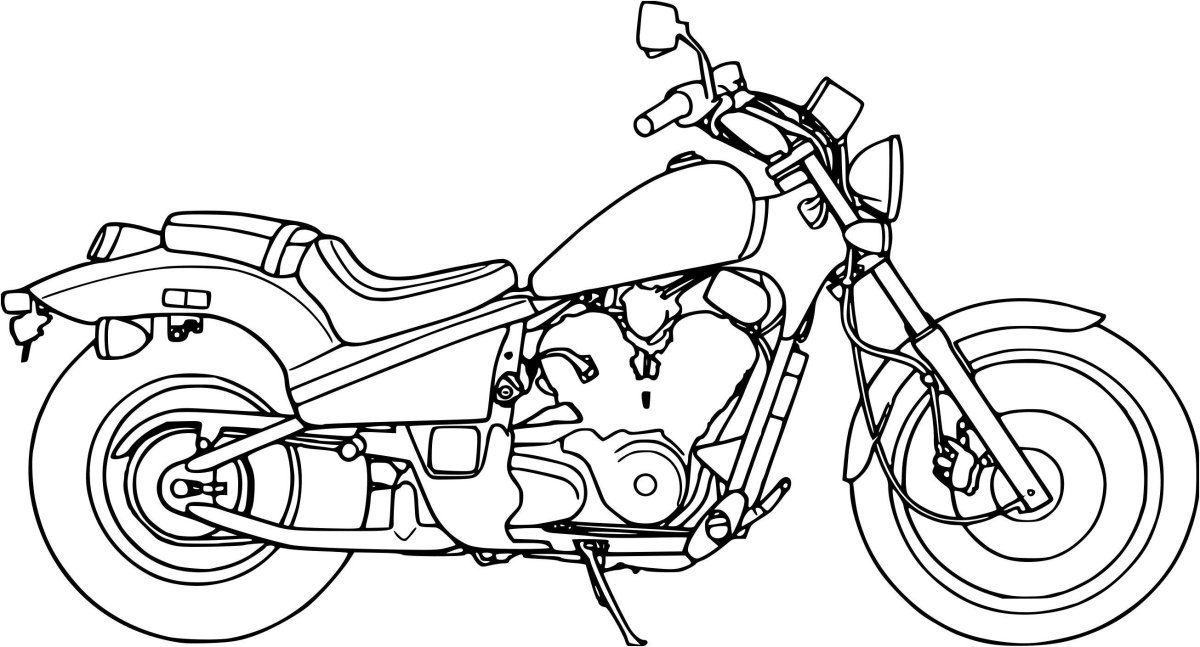 Раскраски для мальчиков мотоциклы