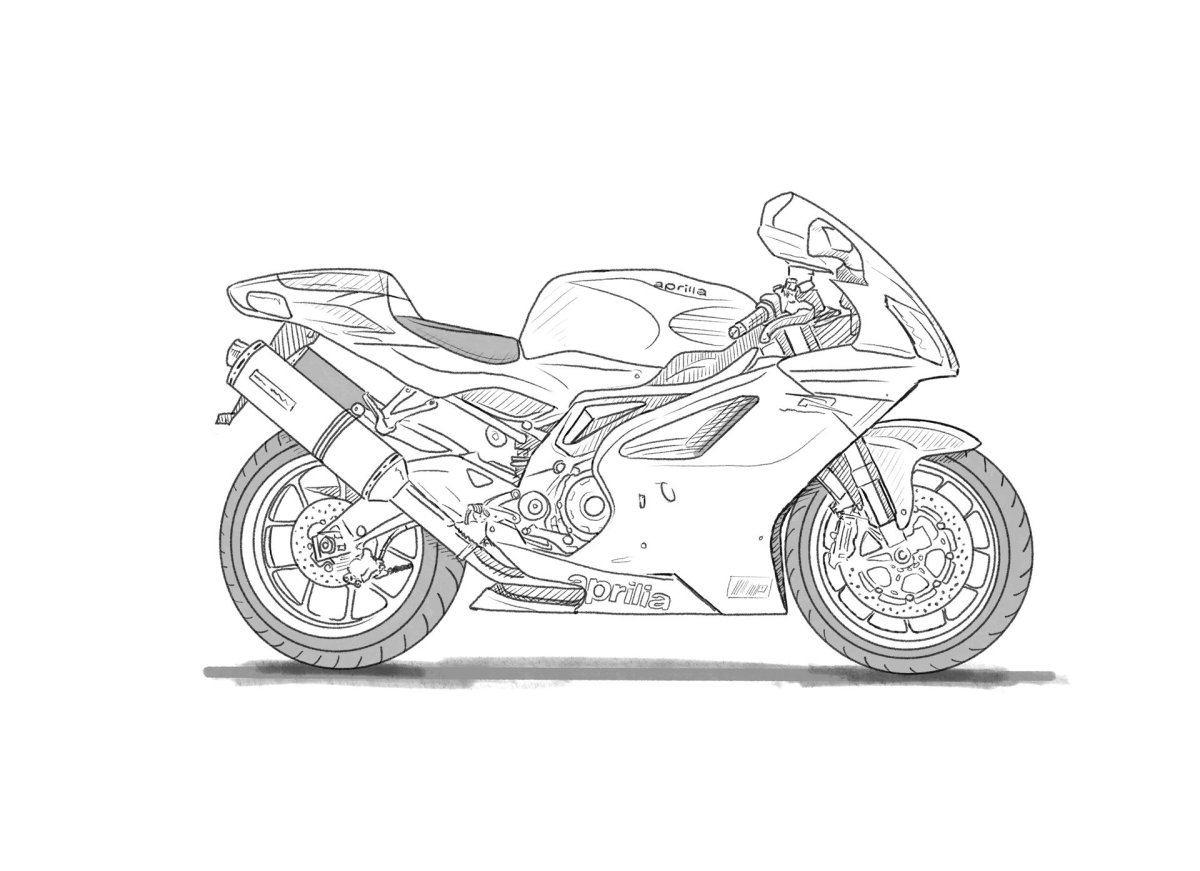 Раскраски крутые мотоциклы