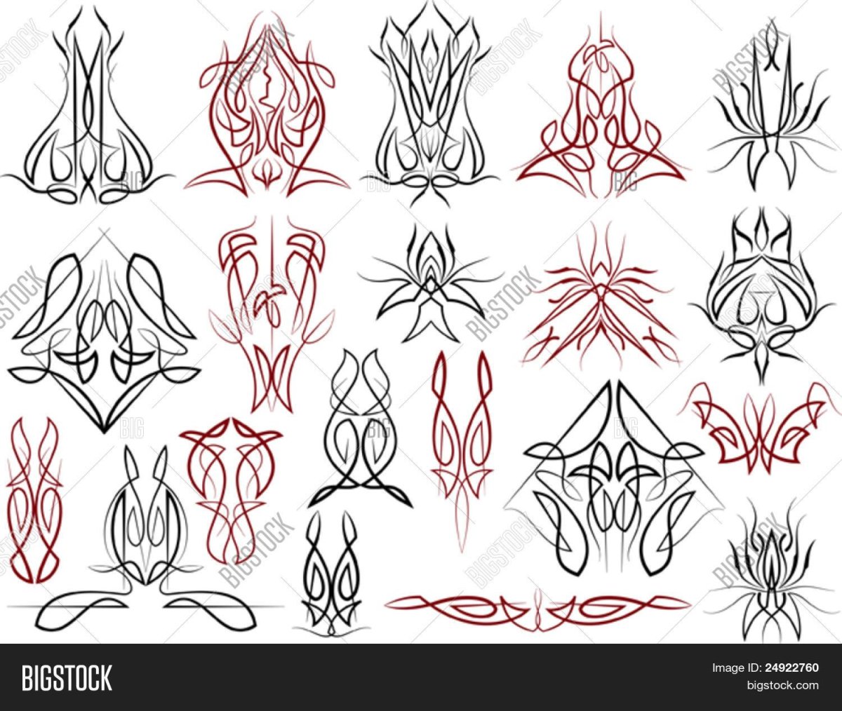 Пинстрайпинг вектор