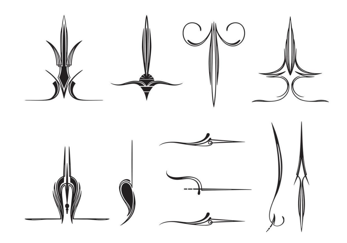 Узоры пинстрайпинга