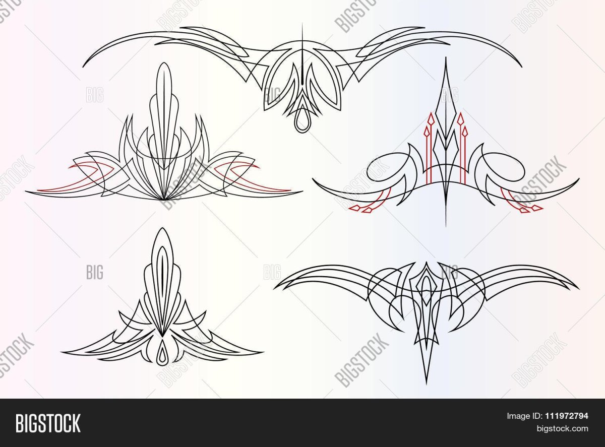 Пинстрайпинг вектор
