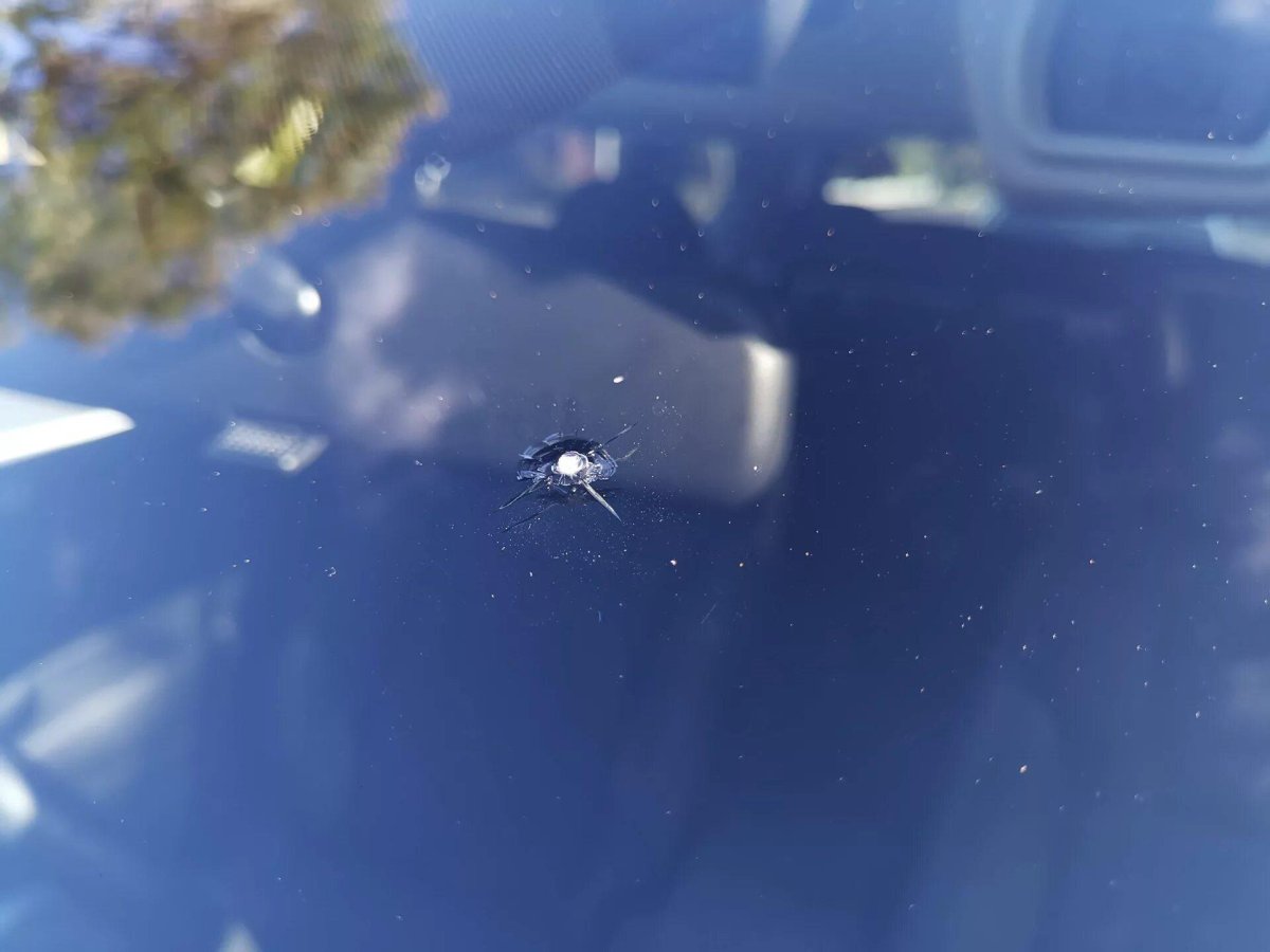 Скол на лобовом