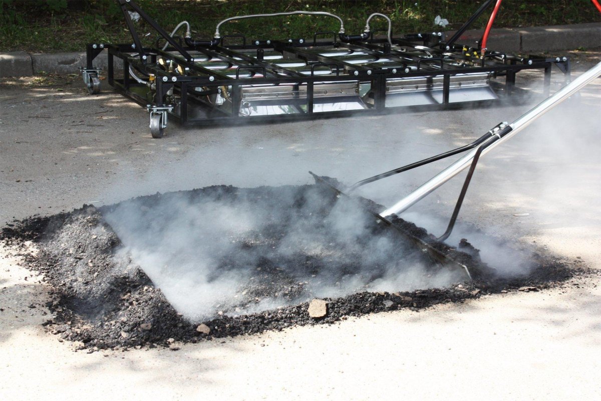 Инфракрасный разогреватель асфальта