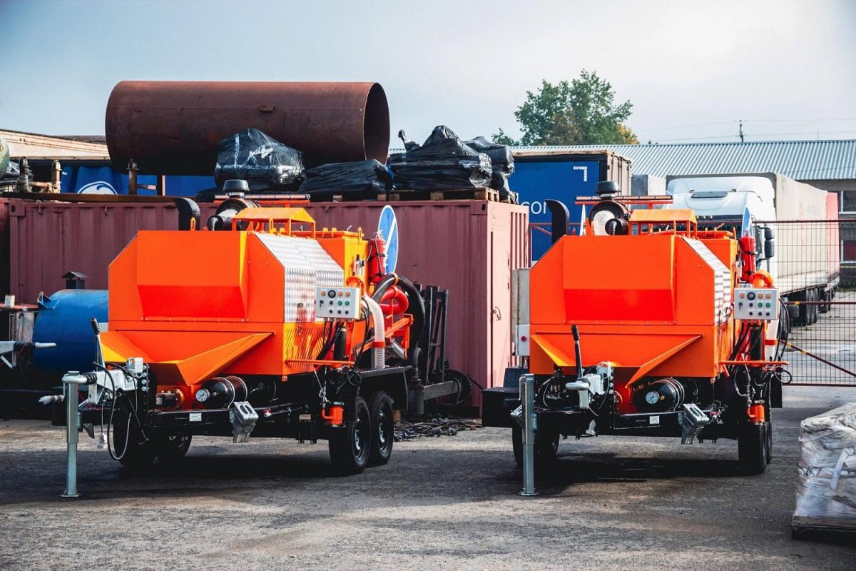 Рециклер для литого асфальтобетона