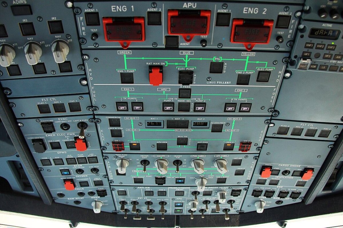 Панель overhead a320