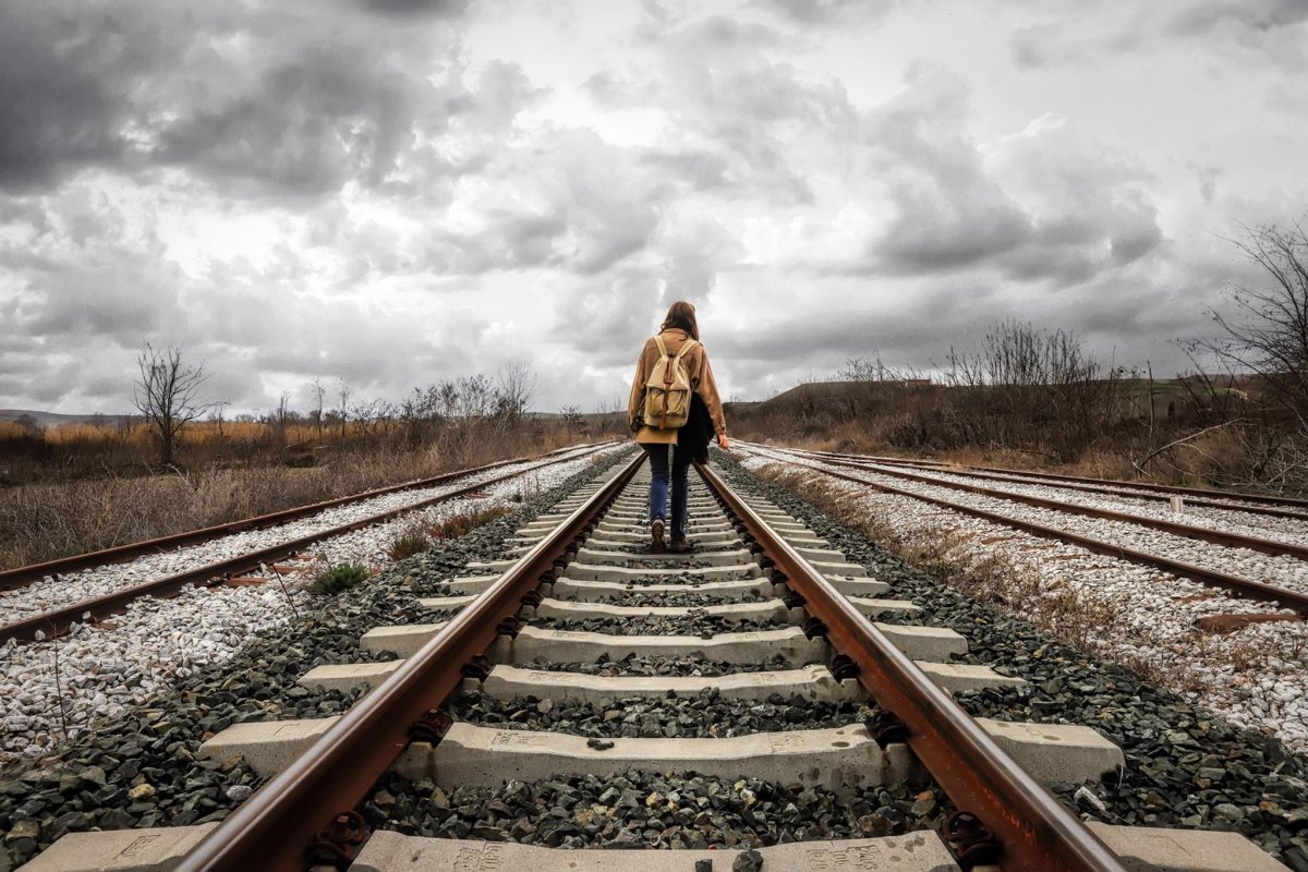 Фотосессия на железной дороге