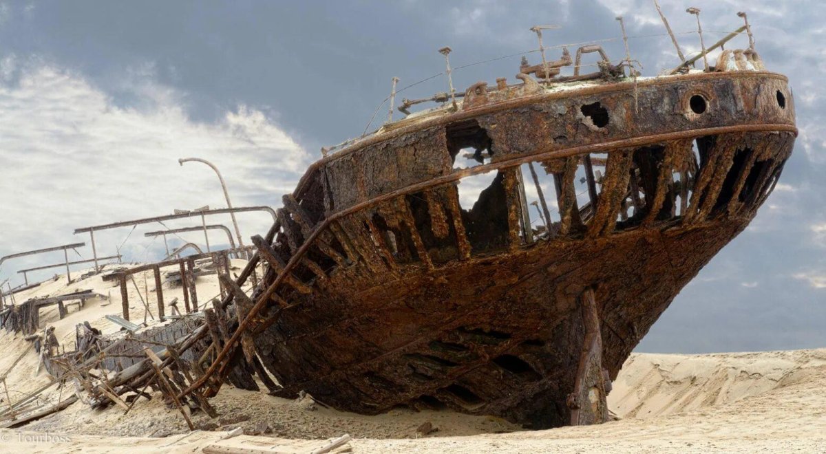 Намибия останки затонувших кораблей берег скелетов
