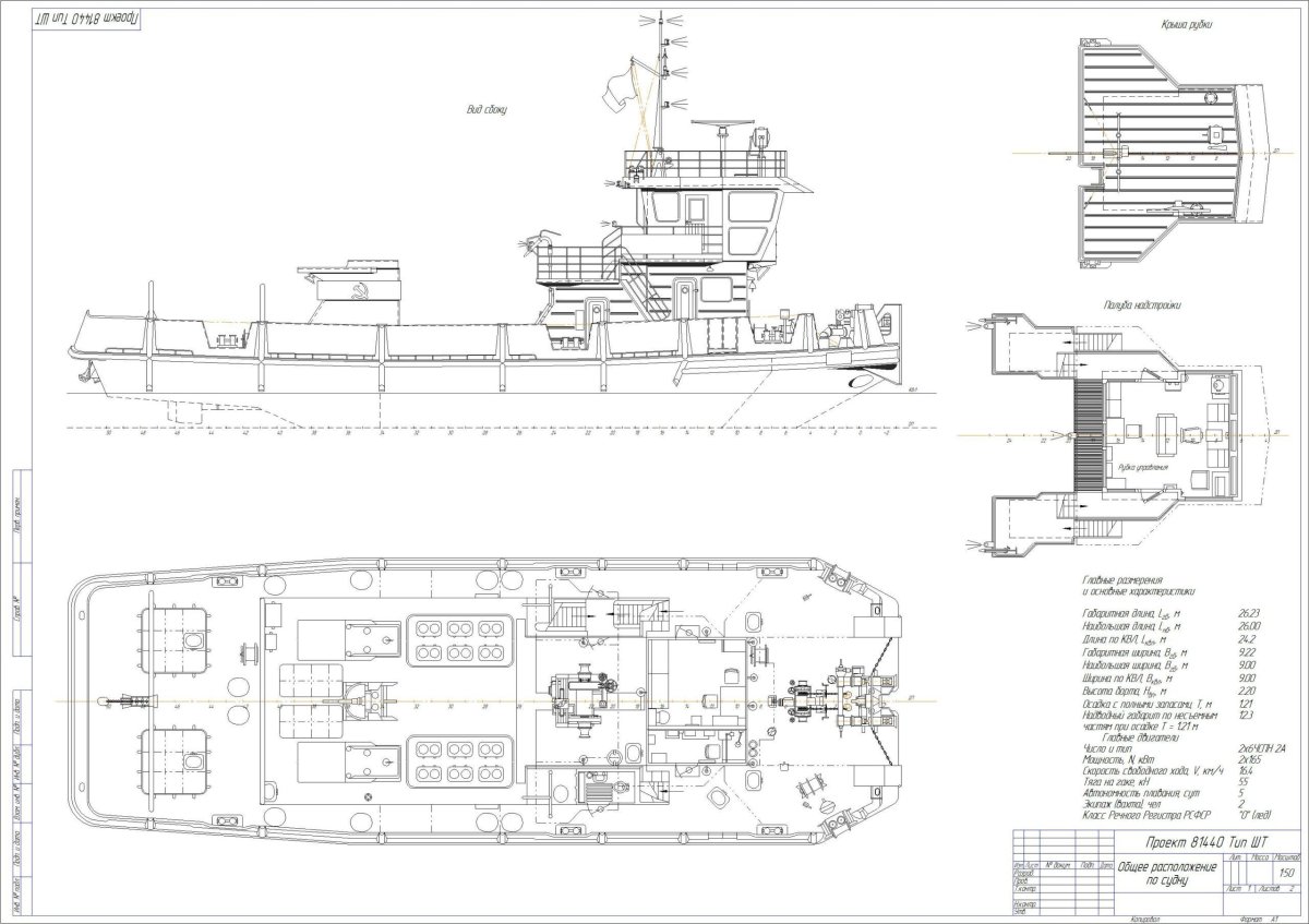 Толкач проекта 81440 Тип шт