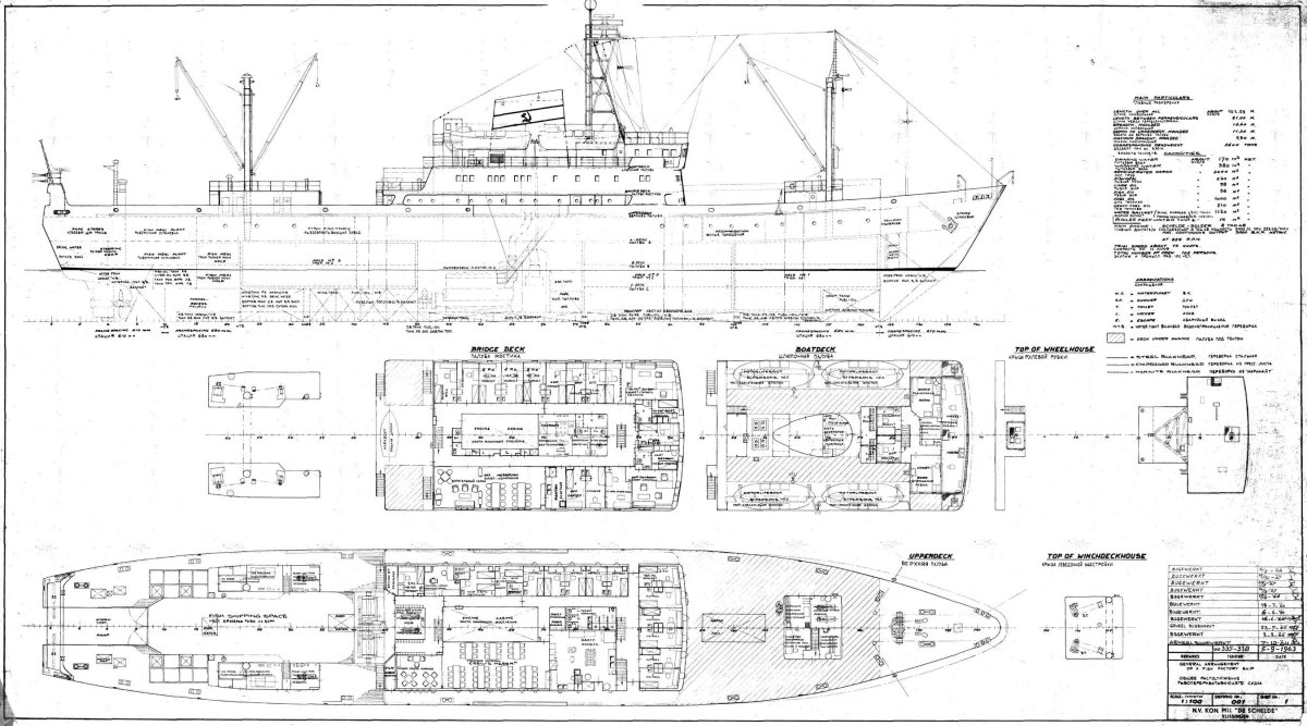 Схема судна БМРТ
