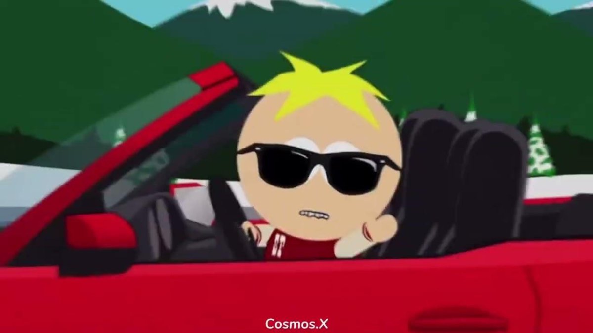 Баттерс в очках