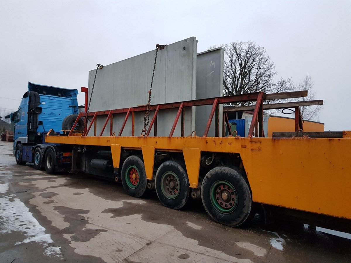 Перевозка плит перекрытия автотранспортом