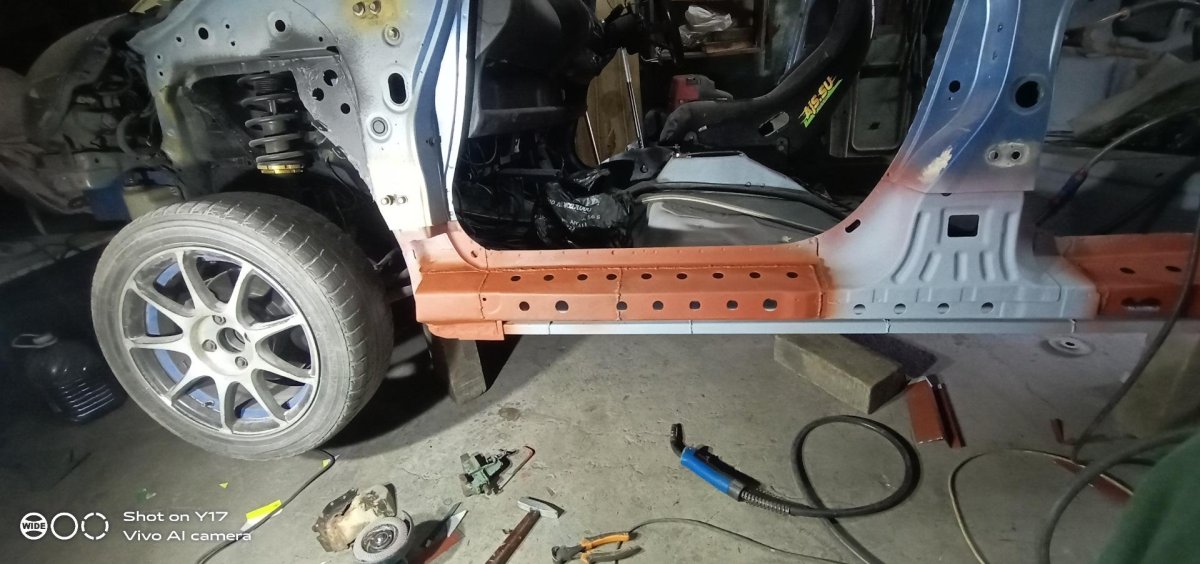 Переварка порогов Toyota Corolla ae110