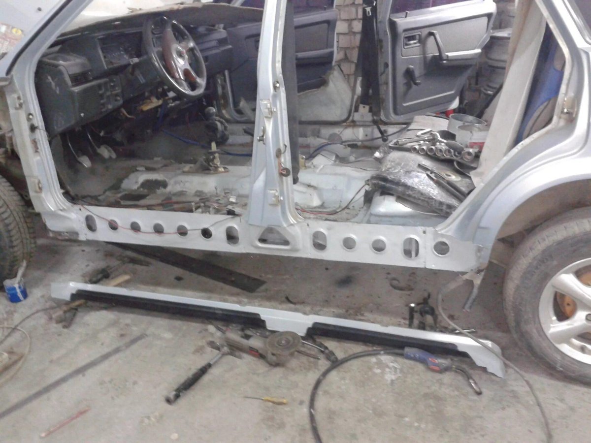 Сварка усилителя порога ВАЗ 2115