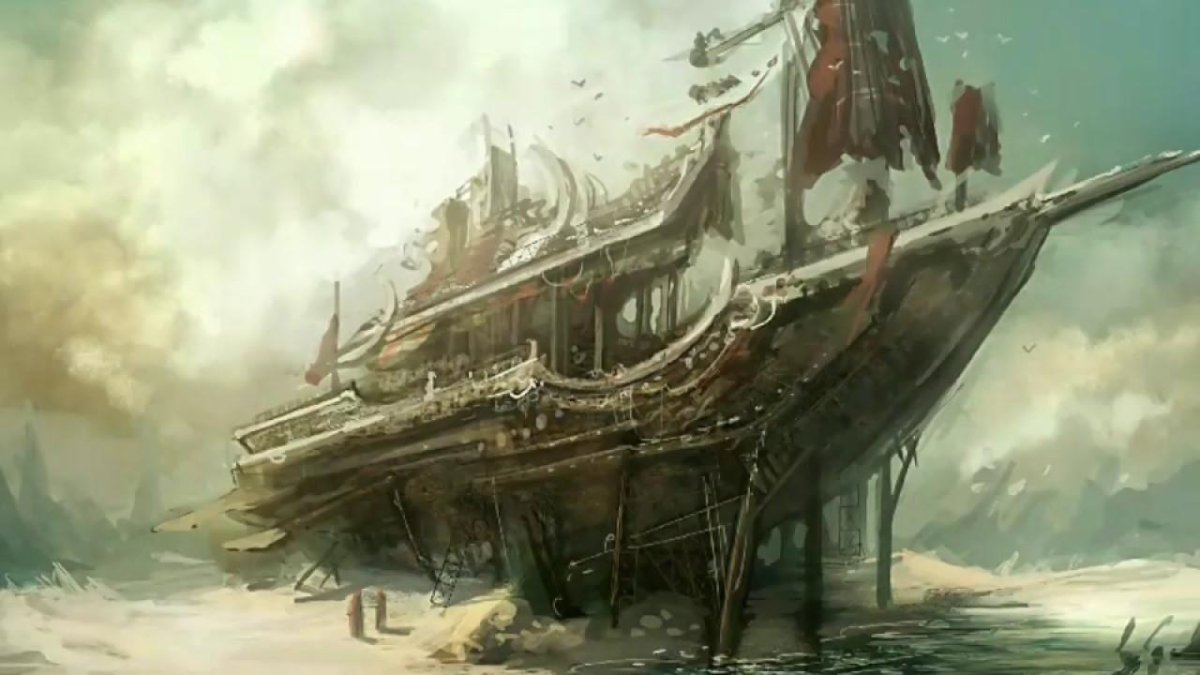 Галеон корабль арт