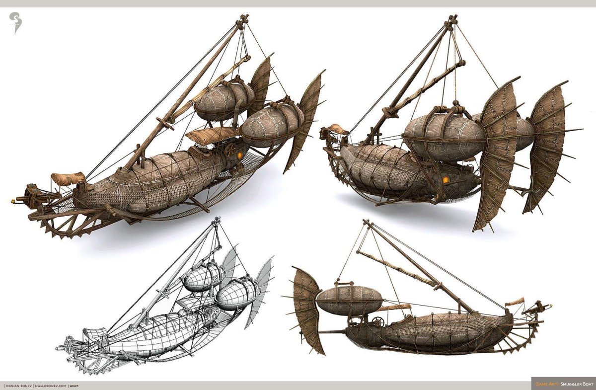 Стимпанк корабль