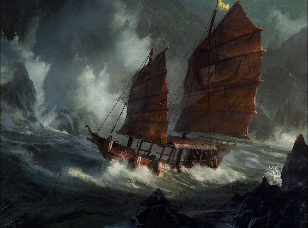 Китайская Джонка арт