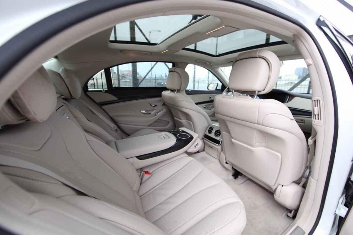 Mercedes Benz s class w222 салон белый