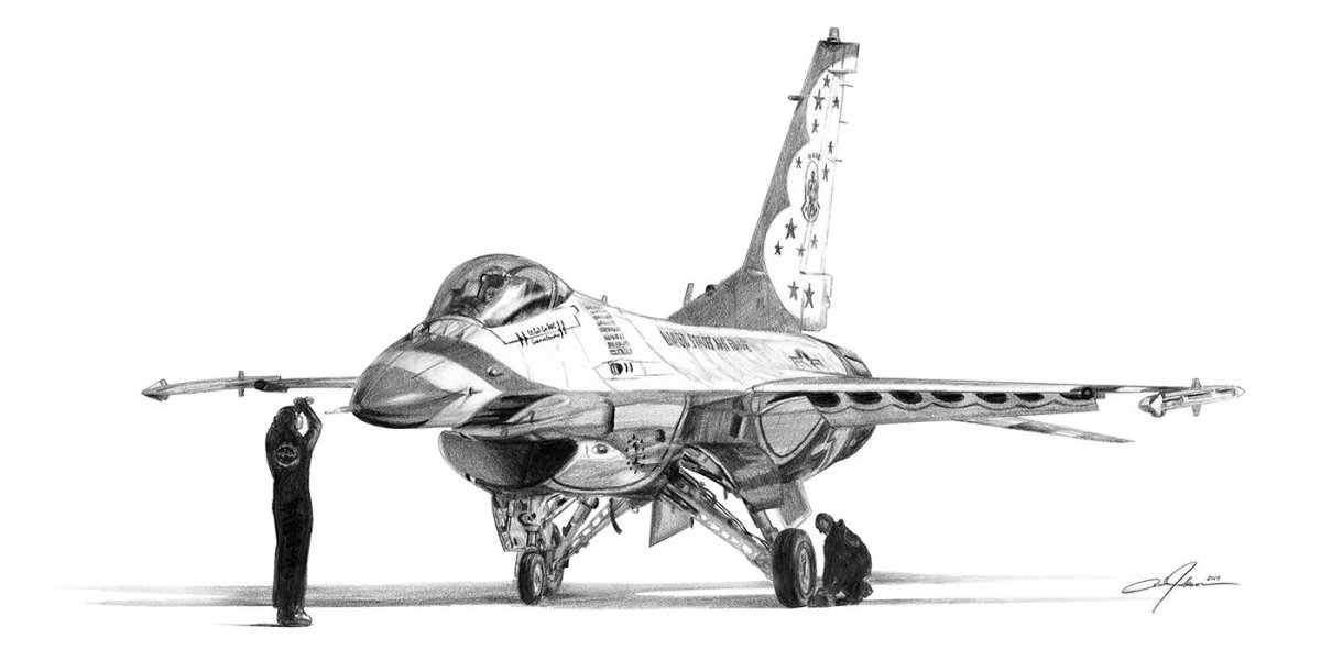 F16 истребитель