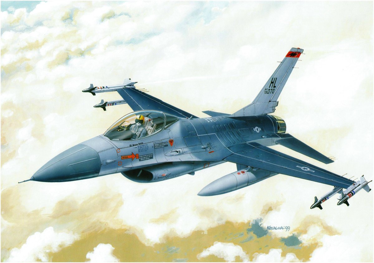 Самолет f-16a Fighting Falcon