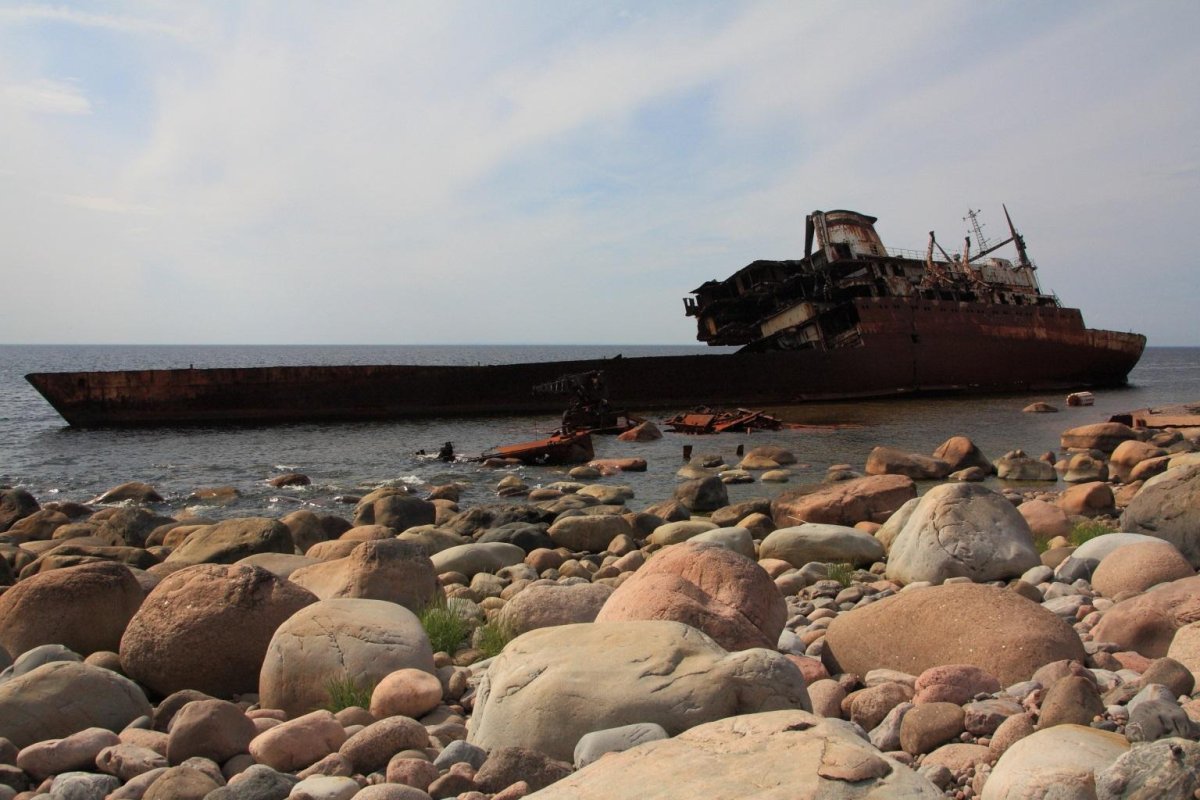 Остров Гогланд в финском заливе