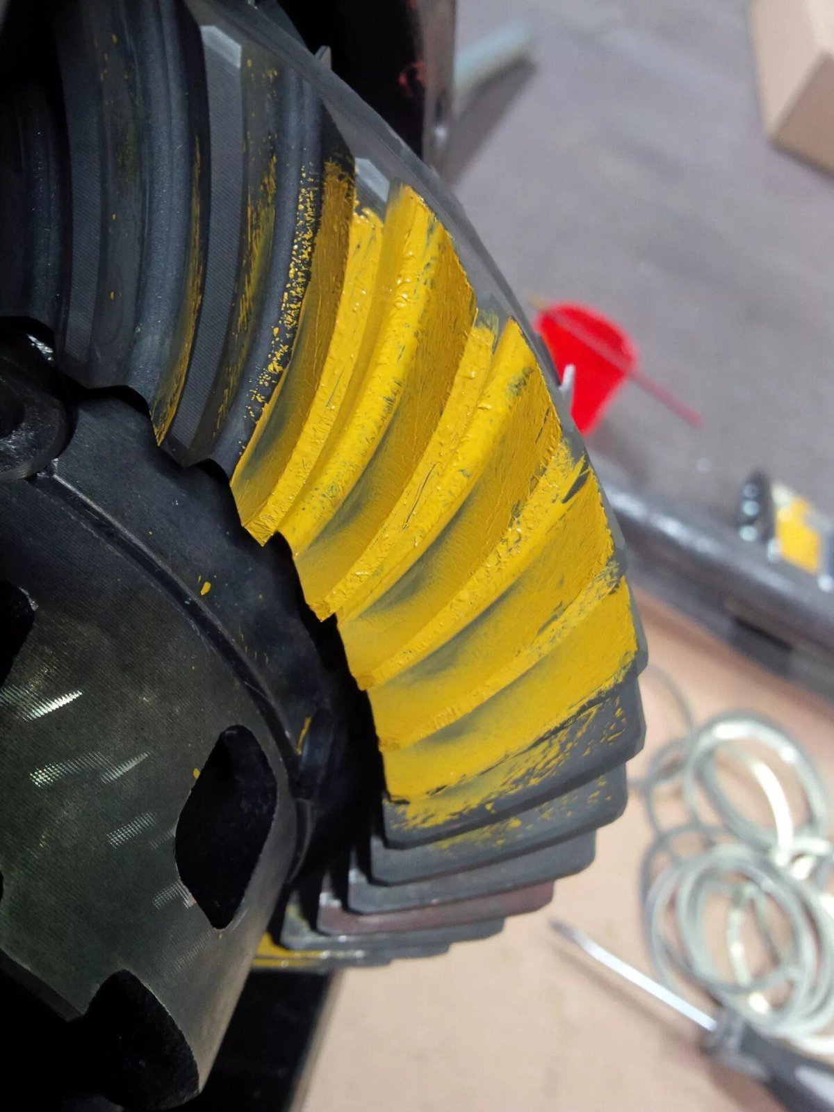 Пятно контакта редуктора