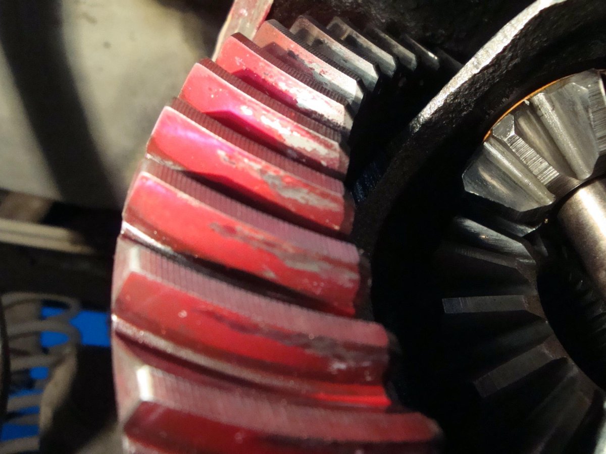 Пятно контакта заднего редуктора Suzuki Grand Vitara 2