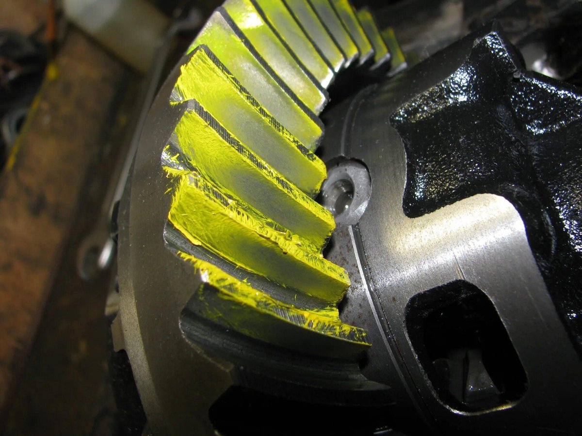 Пятно контакта главной пары МТЗ 80